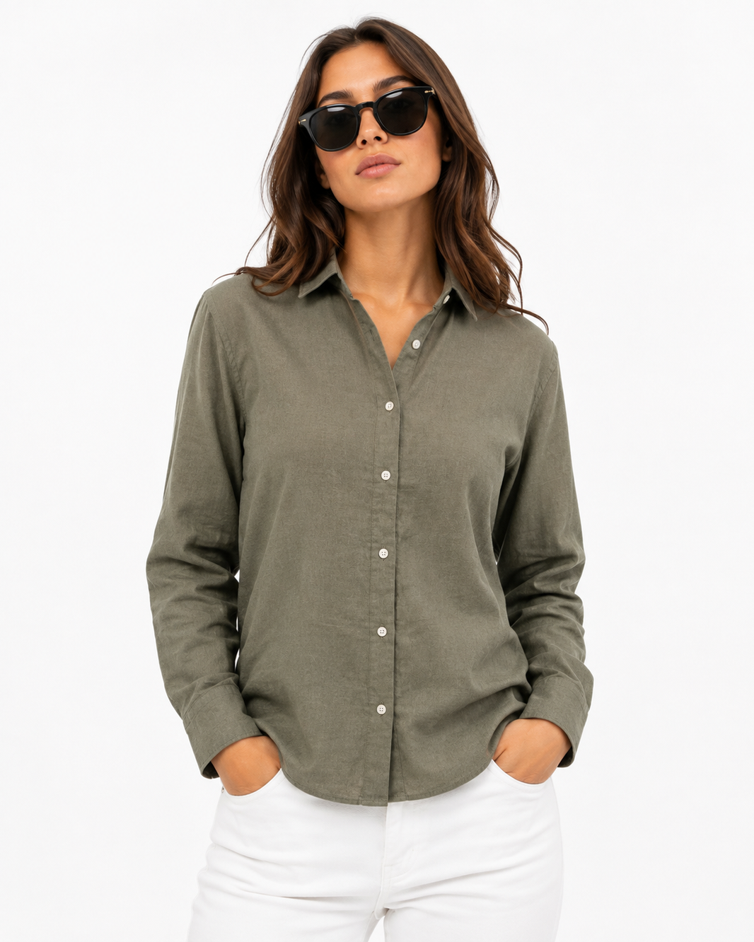 Women’s Linen Long Sleeve Shirt