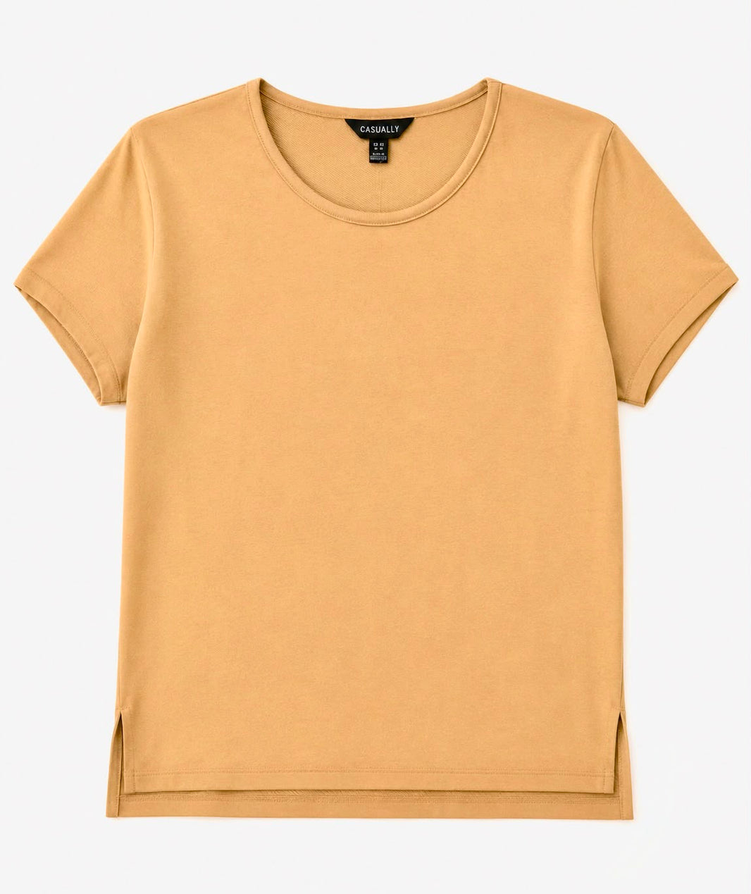 Women plus size boat neck t-shirt 100% cotton