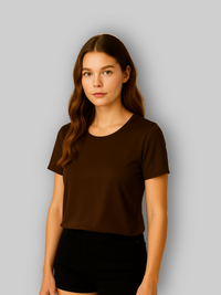 Women’s Round Neck T-Shirt.