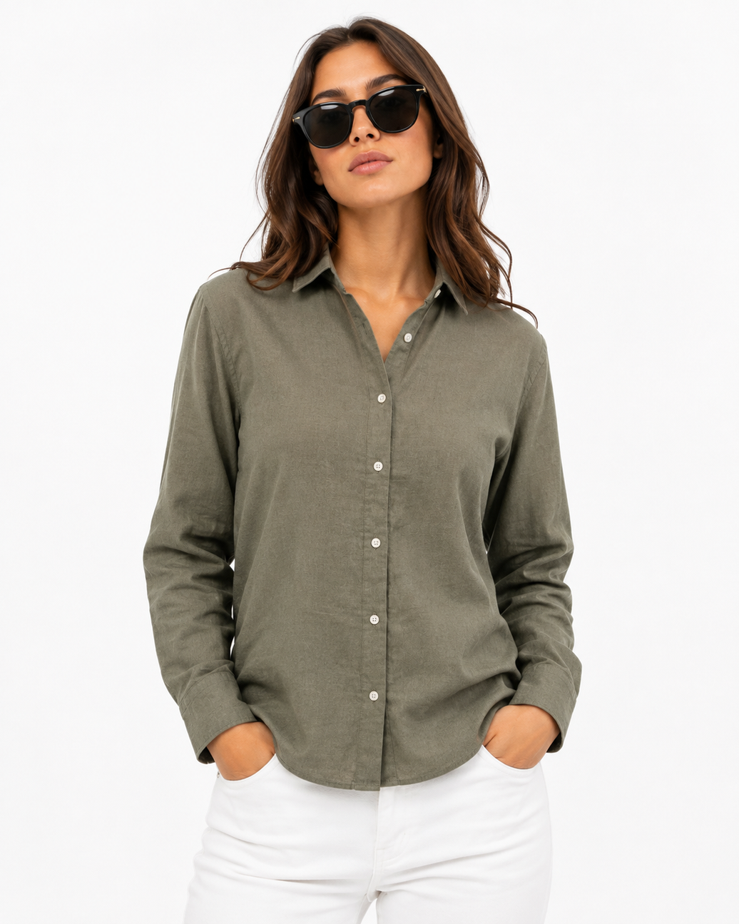 Women’s Linen Long Sleeve Shirt