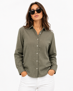 Women’s Linen Long Sleeve Shirt