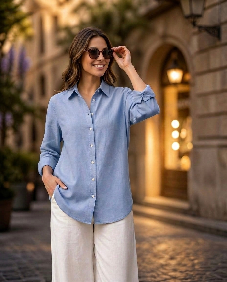 Women’s Linen Long Sleeve Shirt