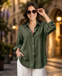 Women’s Linen Long Sleeve Shirt
