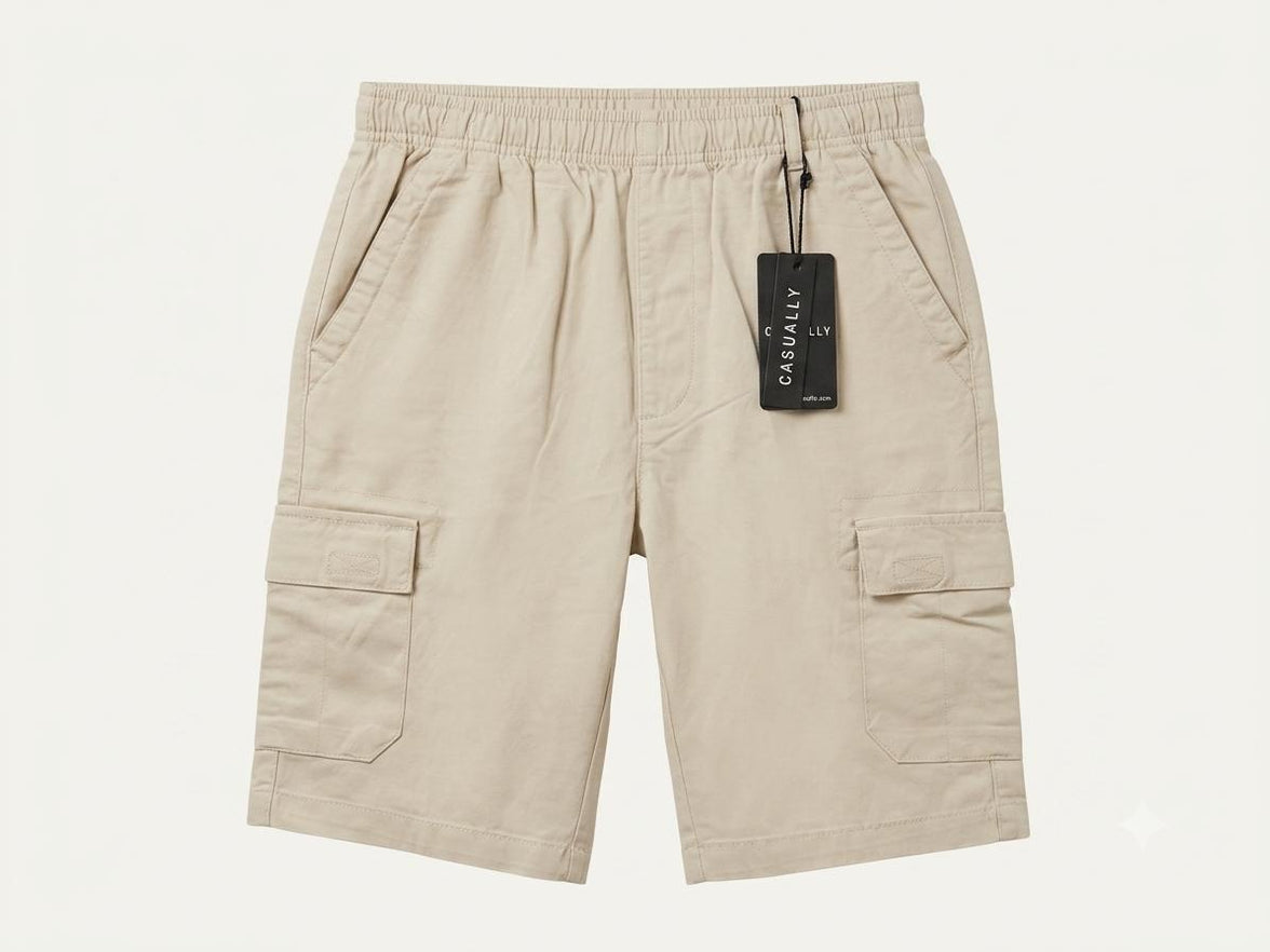 Men cargo shorts 100% cotton
