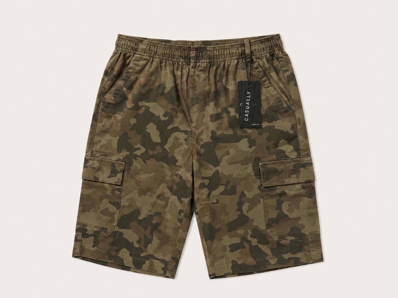 Men cargo shorts 100% cotton