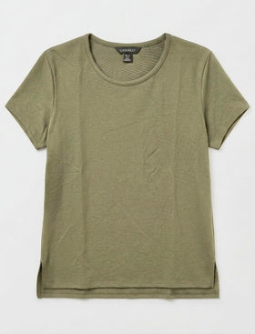 Women plus size boat neck t-shirt 100% cotton