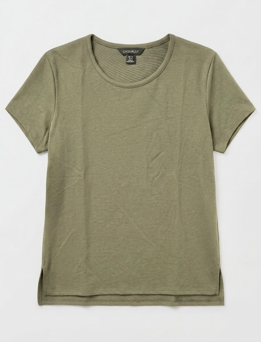 Women plus size boat neck t-shirt 100% cotton