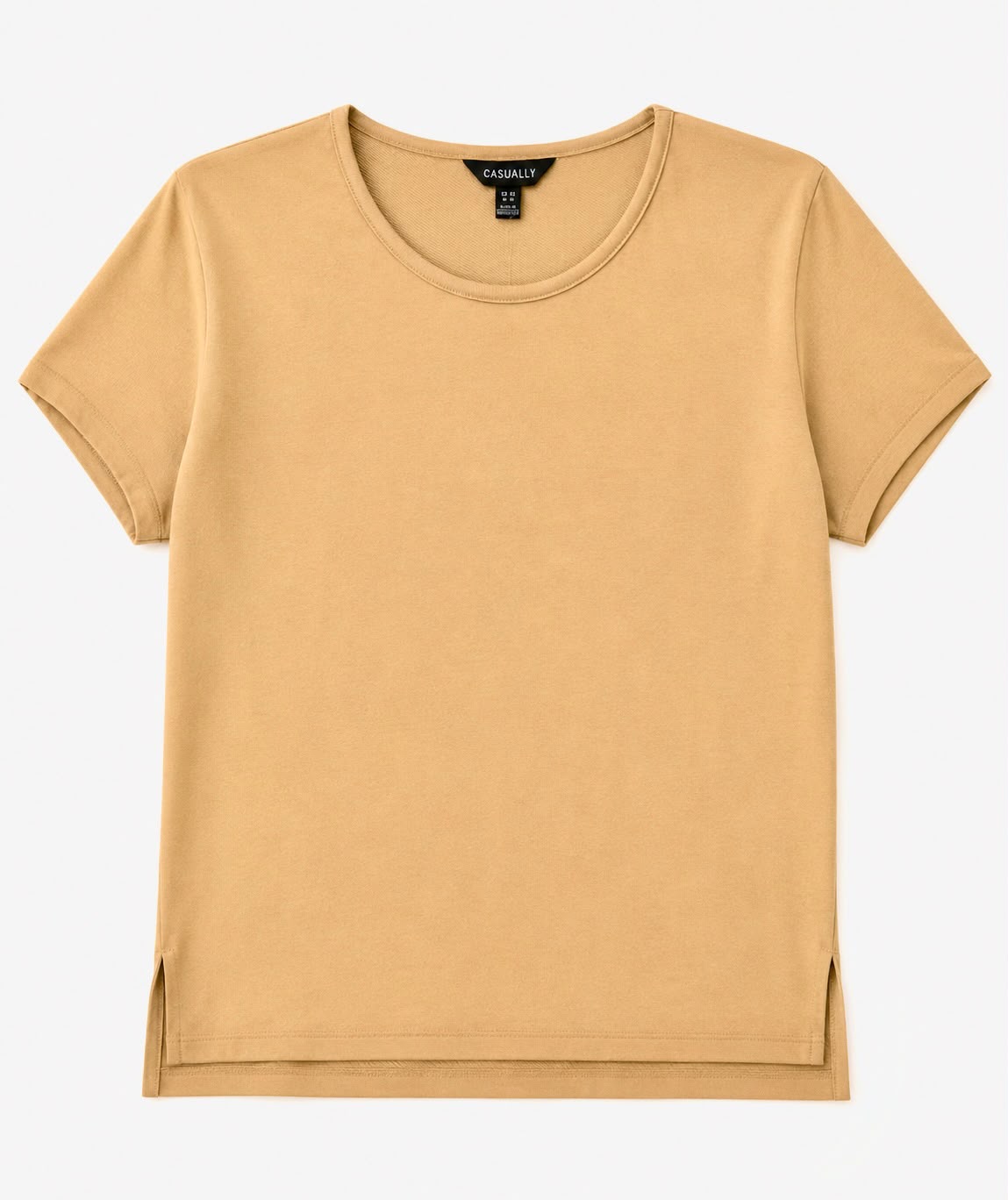 Women plus size boat neck t-shirt 100% cotton