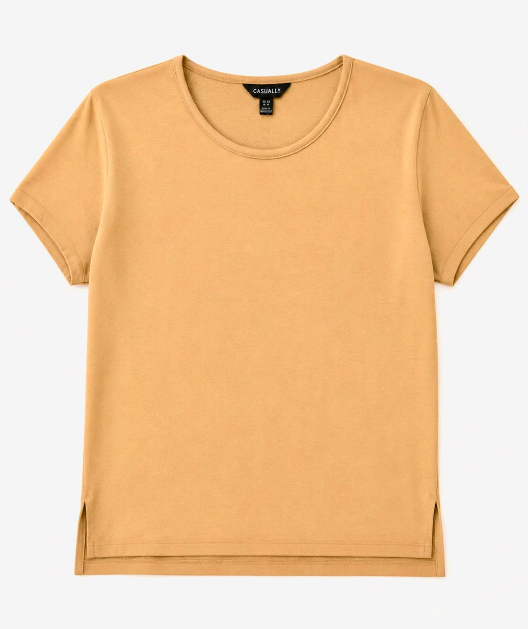 Women plus size boat neck t-shirt 100% cotton