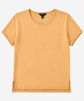 Women plus size boat neck t-shirt 100% cotton