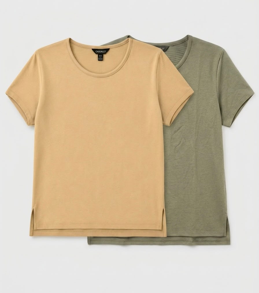 Women plus size boat neck t-shirt 100% cotton