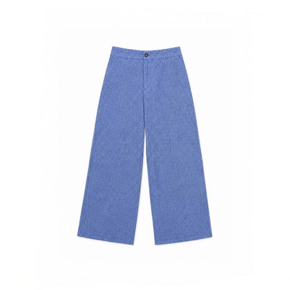 Cotton women pants with button