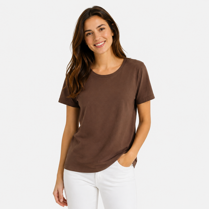 Women’s Round Neck T-Shirt.