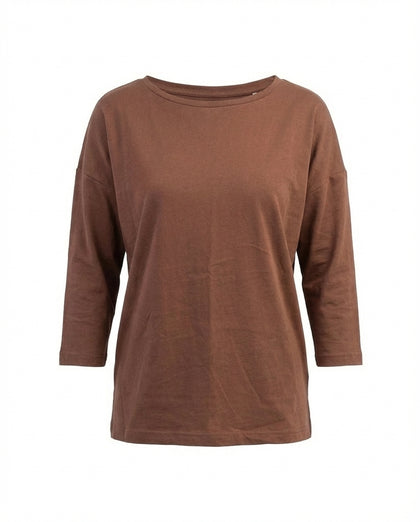 Women's 3/4 Sleeve Boat Neck Blouse