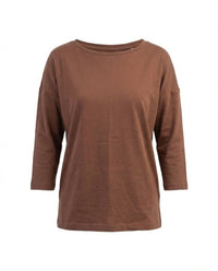 Women's 3/4 Sleeve Boat Neck Blouse